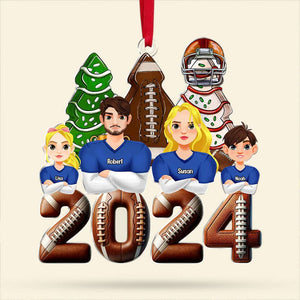 Personalized Gift For Family Christmas Ornament Football Family 04XQTI011124HG-Homacus