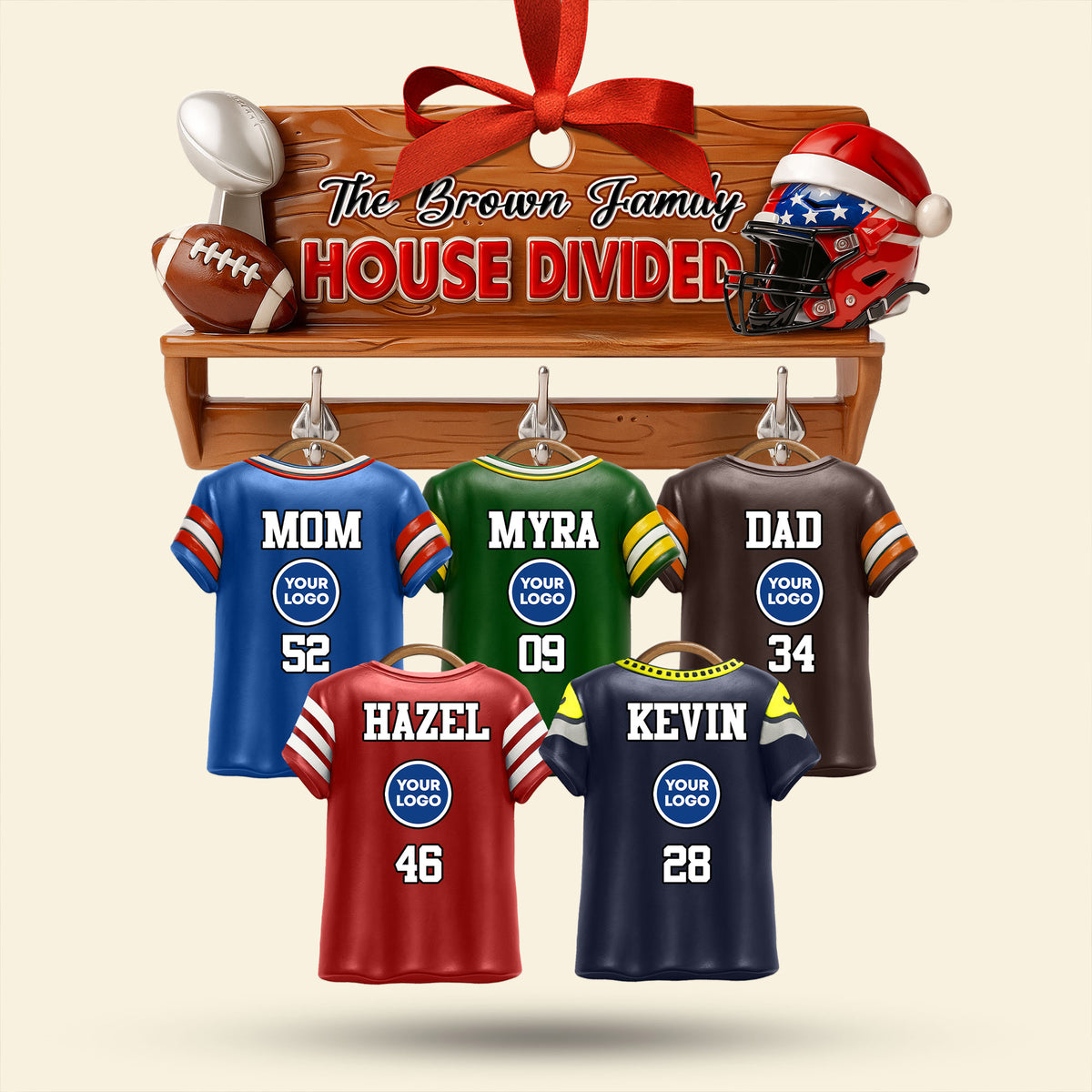 House Divided Family Ornament - Personalized Gifts For Family 01huti170925-Homacus