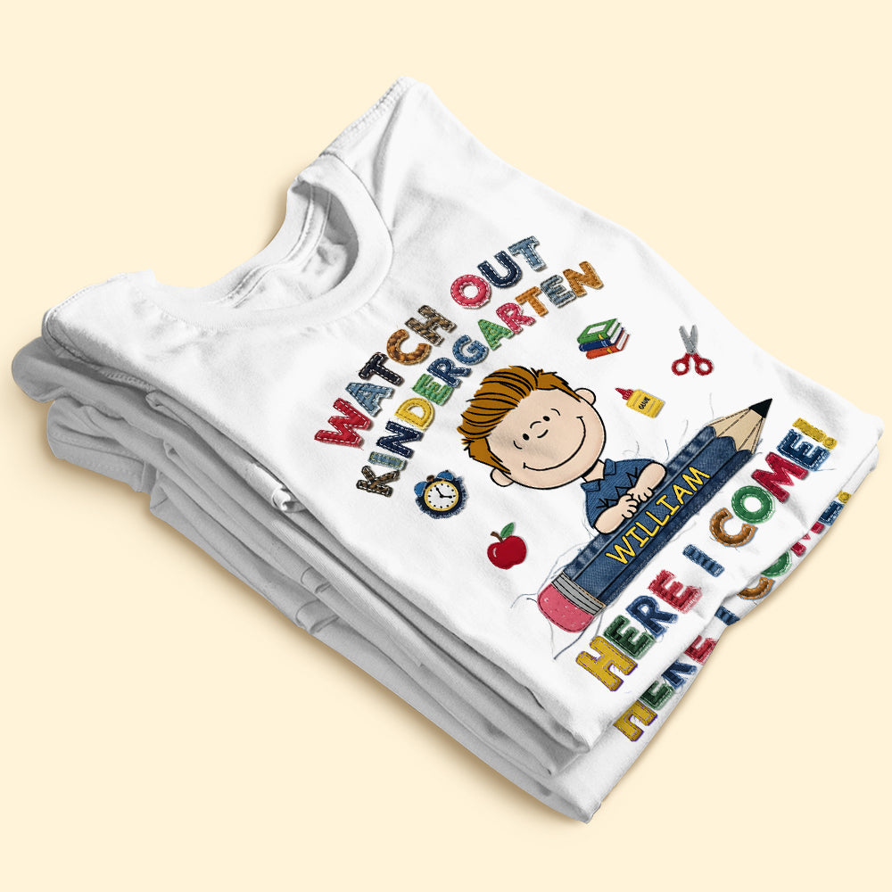 Cute Character Back To School Shirt - Personalized Gifts For Kids 02tgti270625-Homacus