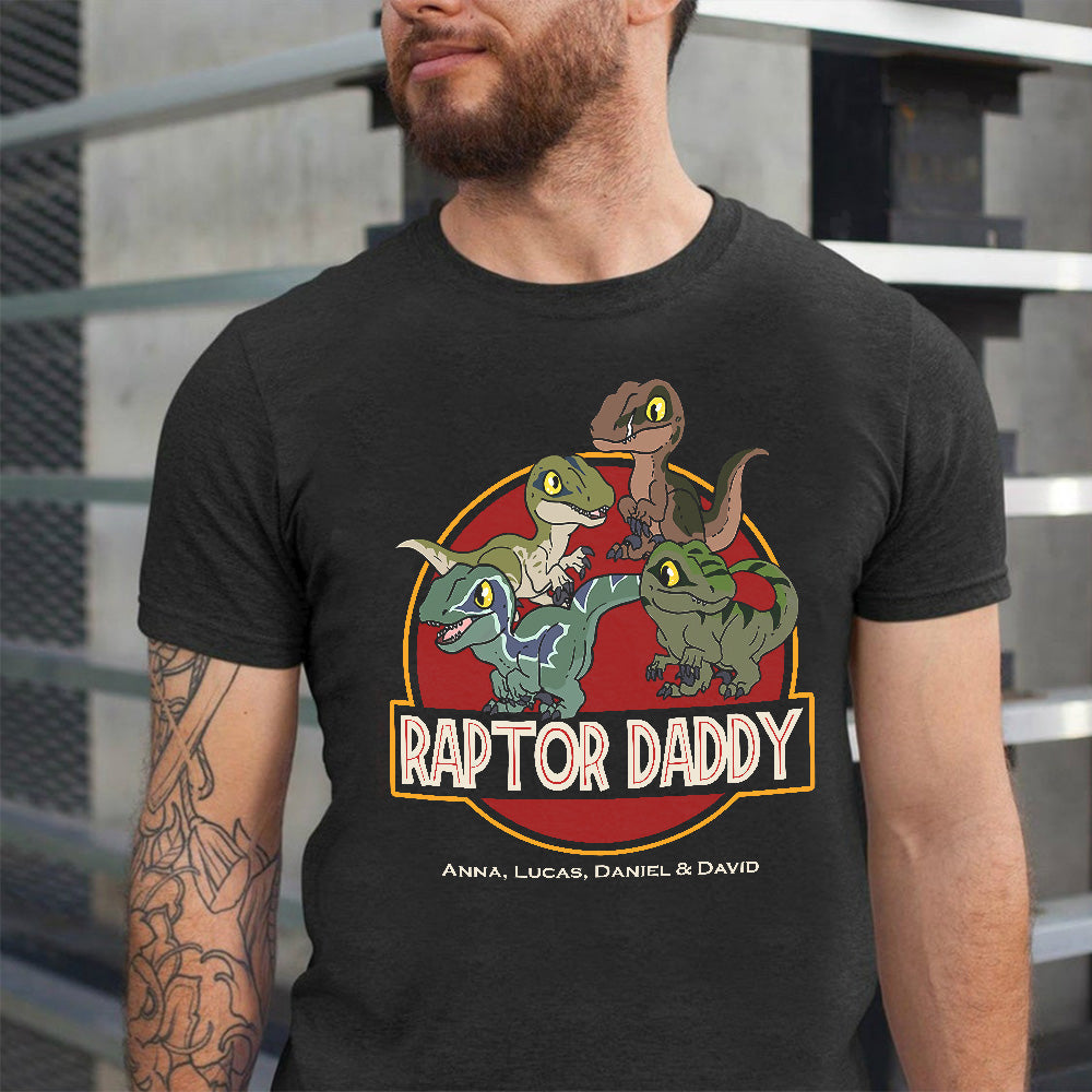 Personalized Gifts For Dad Shirt Raptor Daddy 011HULI050523-Homacus
