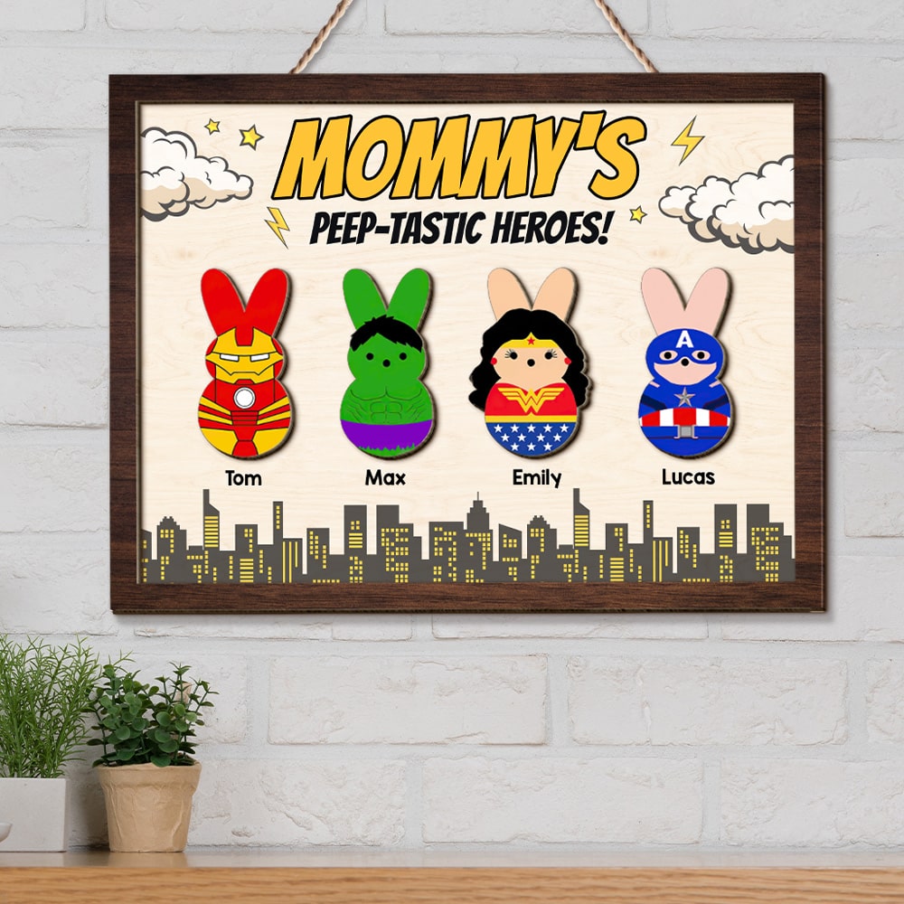 Personalized Gifts For Mom Wood Sign Best Mom Ever 05KATI210224-Homacus