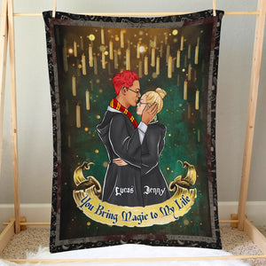 Personalized Gifts For Couple Blanket You Bring Magic To My Life-Homacus