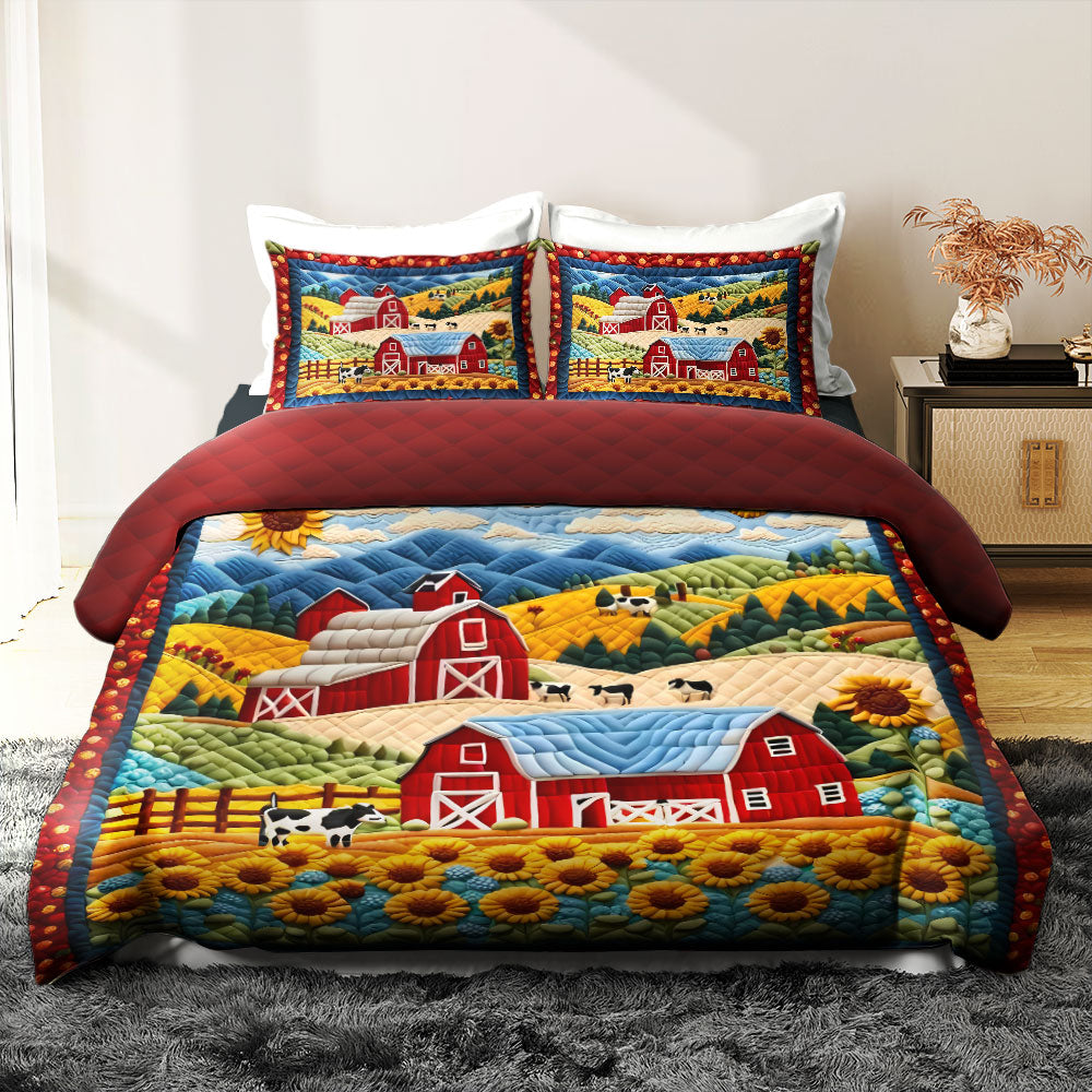 Gifts For Farm Lover Quilt Bed Set 066huti180125-Homacus