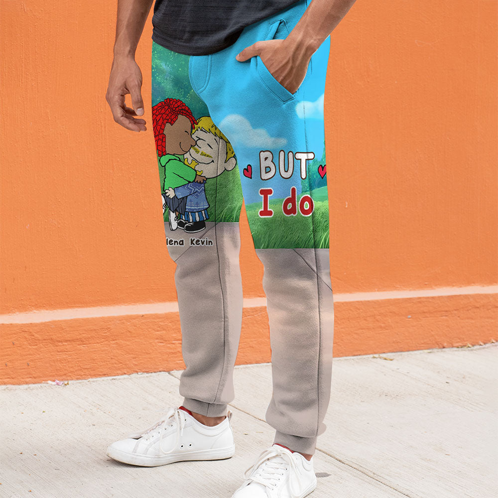 Personalized Gifts For Couple Sweatpants Hugging Couple 05ohti171224hg-Homacus