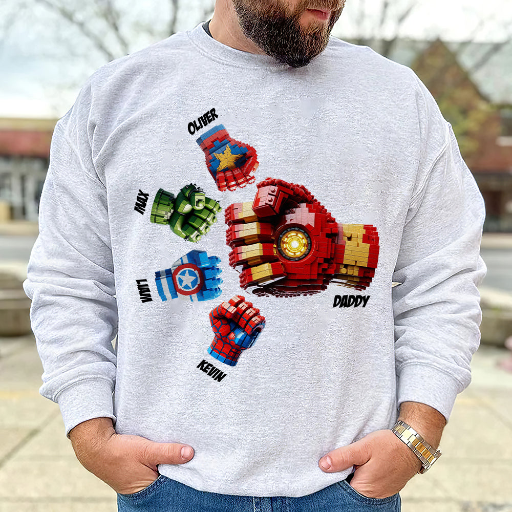 Super Dad's Fist Bump Shirt - Personalized Gifts For Dad 05OHTI270525-Homacus