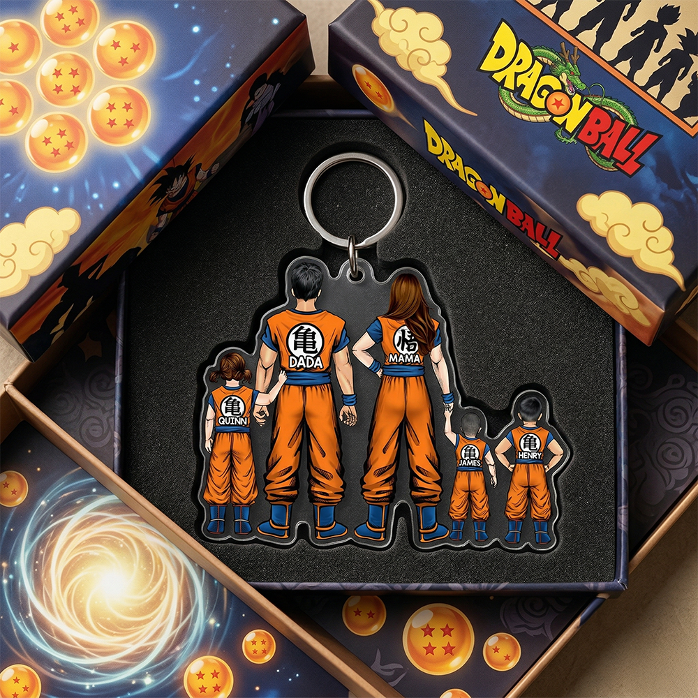 Super Power Family Keychain - Personalized Gift For Family 05QHHU030426HH-Homacus
