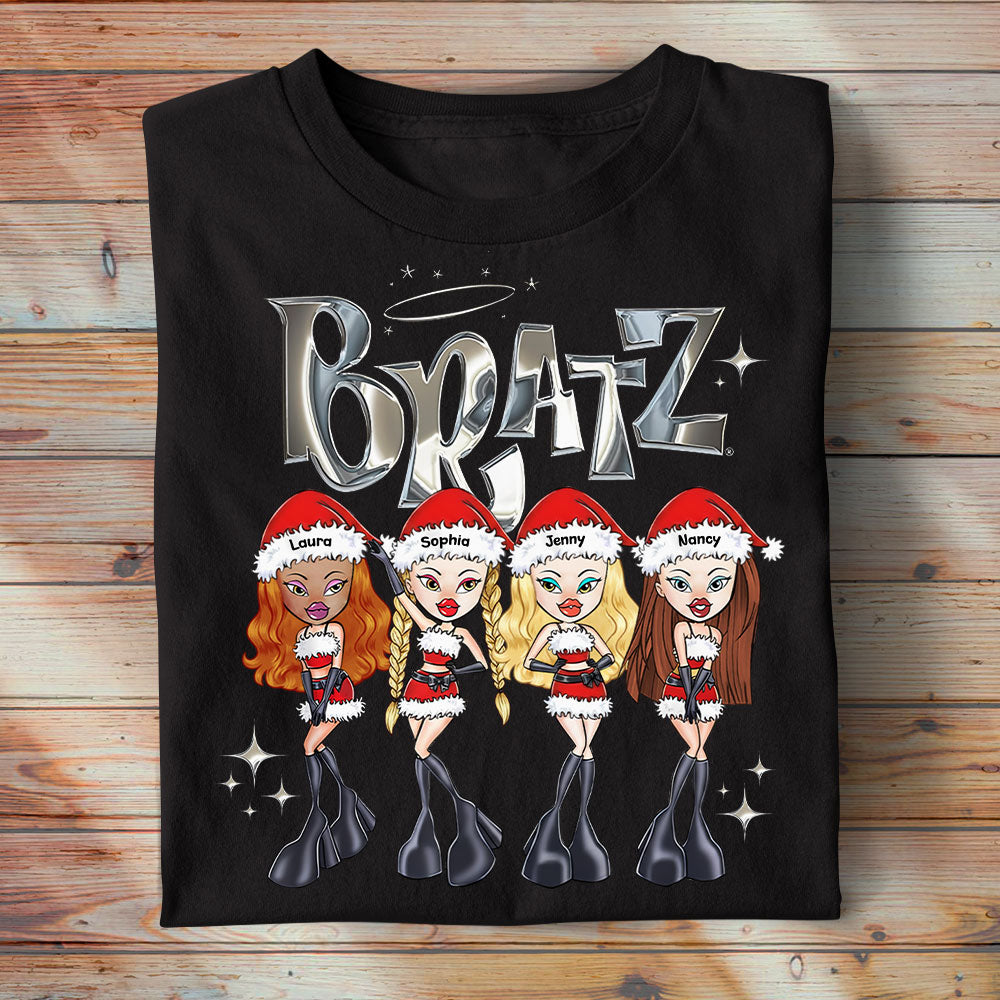Sassy Baddie Christmas Gang Shirt, Personalized Gifts For Friends 04qhti100925-Homacus
