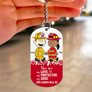 Personalized Gifts For Couple Keychain, Custom Job Costume 02qhti130125hg-Homacus