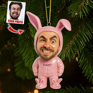 Cute Rabbit Ornament - Custom Photo Gifts For Loved Ones 02huti270825-Homacus