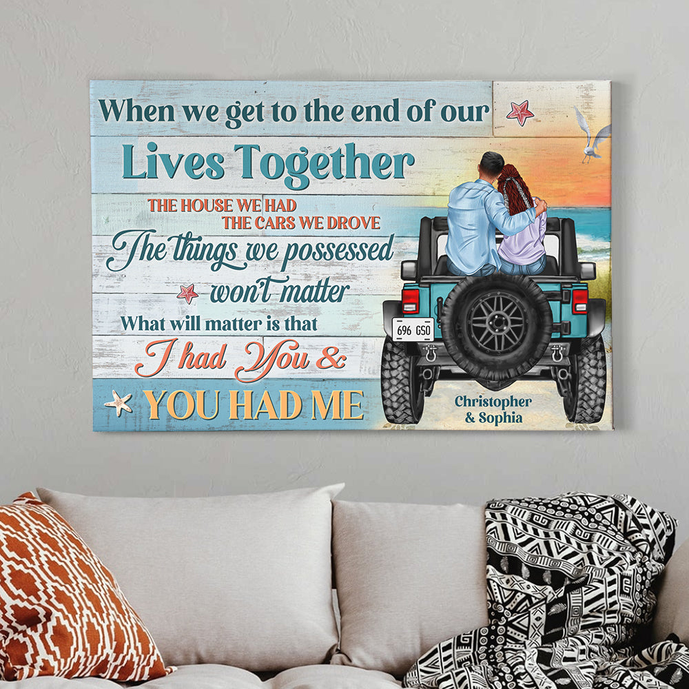 Personalized Gifts For Couple Canvas Print 01hudt040822tm-Homacus