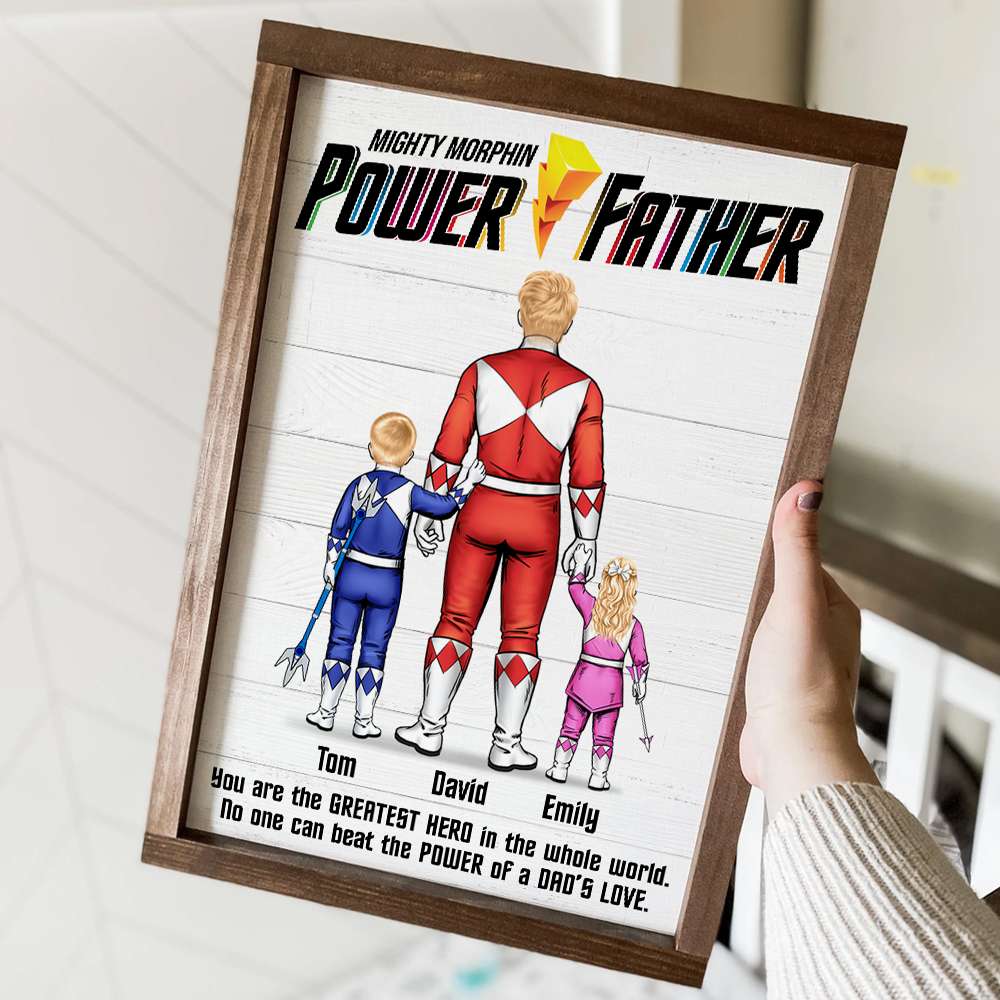Power Dad Canvas Poster - Personalized Gift For Father 07HUDT120523-Homacus
