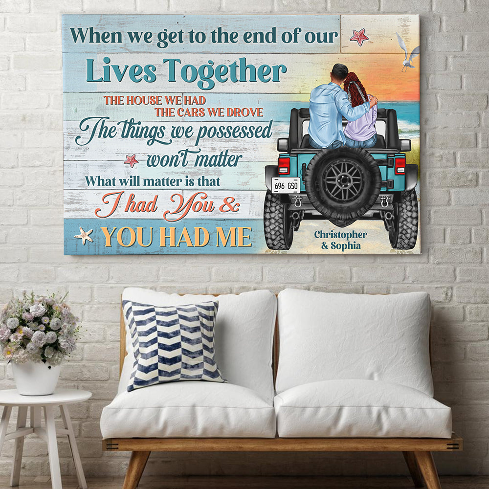 Personalized Gifts For Couple Canvas Print 01hudt040822tm-Homacus