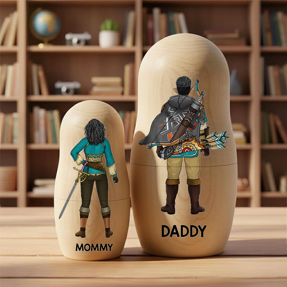 Adventure Family Nesting Dolls - Personalized Gifts For Family Wooden Nesting Dolls 02QHHU090426HG-Homacus