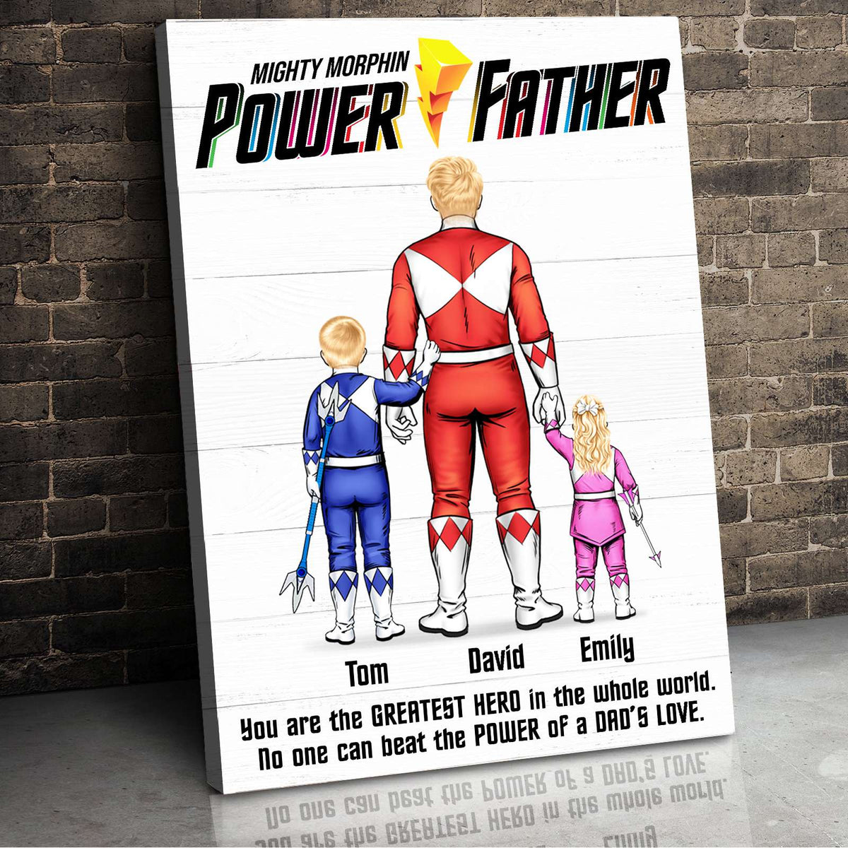 Power Dad Canvas Poster - Personalized Gift For Father 07HUDT120523-Homacus