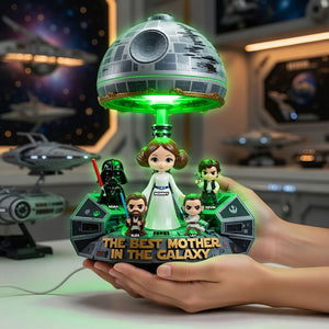 Spaceship Sci-fi Theme Mom Light Box - Personalized Gifts For Mother's Day Acrylic Light Box 02OHTI140426-Homacus