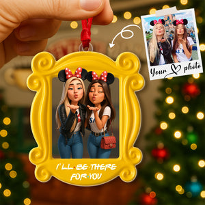 Custom Photo Bestie Ornament - Personalized Gifts For Friends Christmas Ornament 03PGMG110825-Homacus