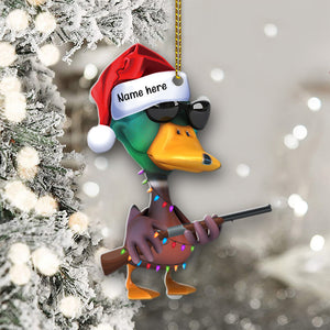 Personalized Gifts For Hunting Lovers Christmas Ornament Hunting Duck 09qhqn0610-Homacus