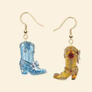 Fairytale Cowboy Boot Earrings - Personalized Gifts For Her 01namg300725-Homacus