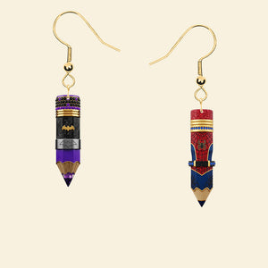 Super Teacher Earrings - Personalized Gifts For Teacher 01ohmg220725-Homacus