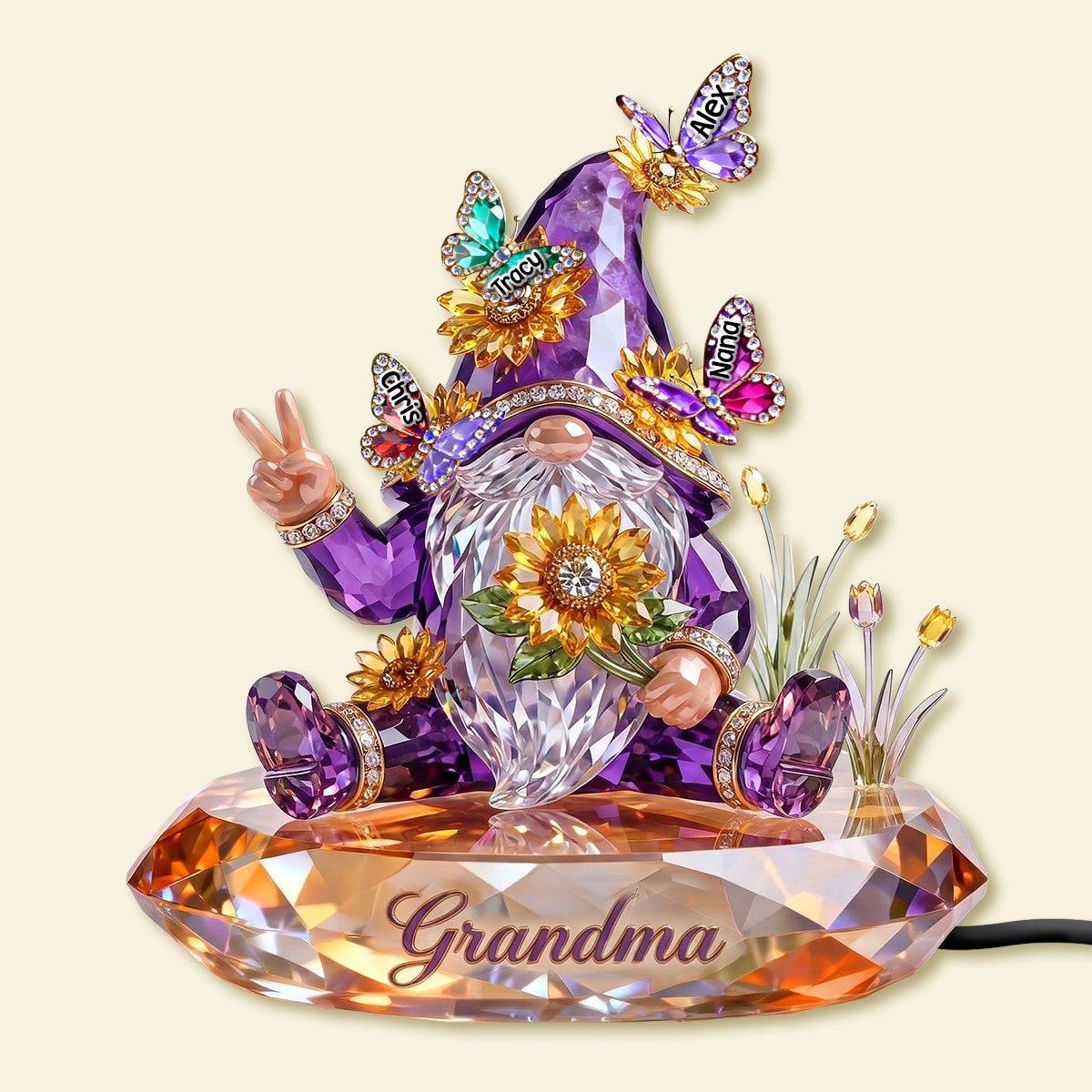 Gnome Mom Light Box  Light Box - Personalized  Mother's Day Gifts 03QHMG070326