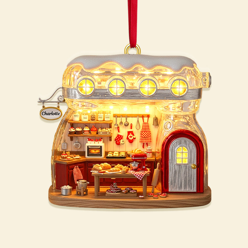Baking Mixer Cozy House Acrylic Ornament, Personalized Gifts For Baking Lovers 03qhmg040925-Homacus