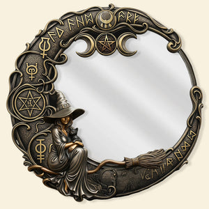 Witch Custom Shaped Mirror - Personalized Gifts For Witch Lover 03QHMG280725-Homacus