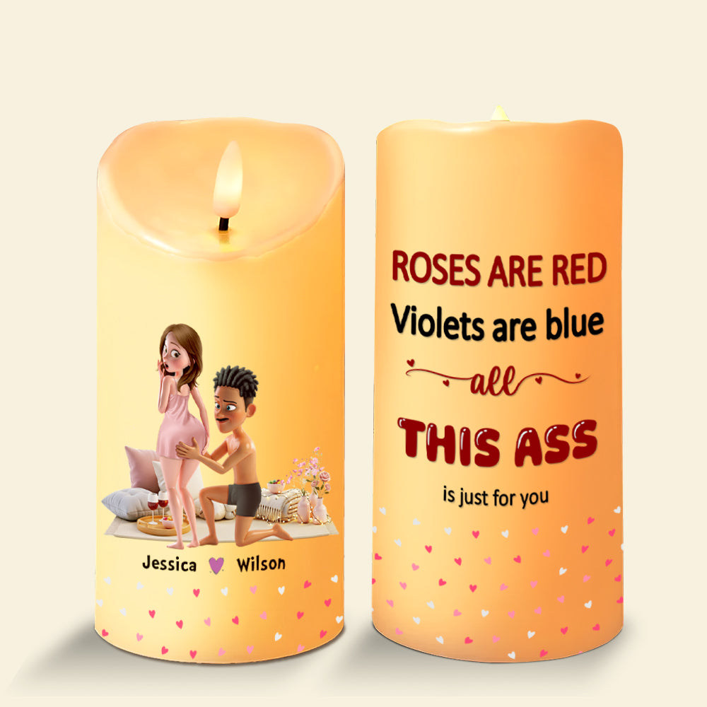 Couple LED Candle - Personalized Gifts For Couple 01NAMG040825-Homacus