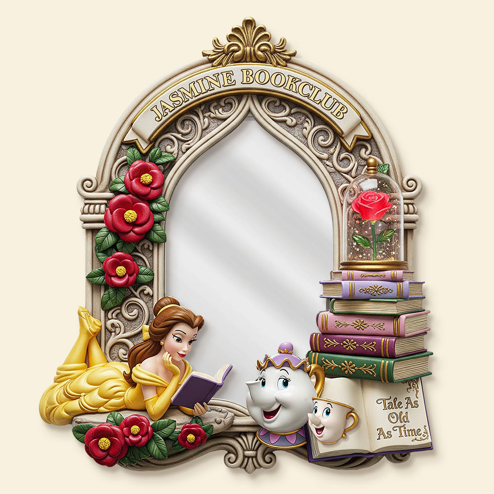Book Lover Custom Shaped Mirror - Personalized Gifts For Book Lover 02NAMG040825-Homacus