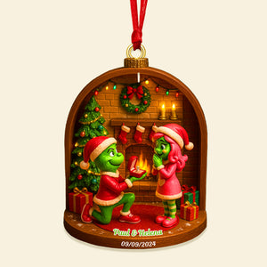 Personalized Gifts For Christmas Couple Acrylic Ornament 04tomg300825-Homacus