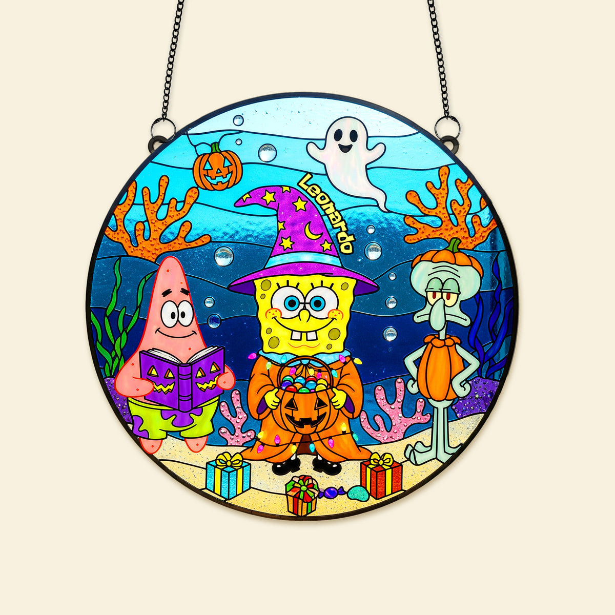 Halloween Suncatcher Ornament - Personalized Gifts For Halloween 04PAMG120825-Homacus