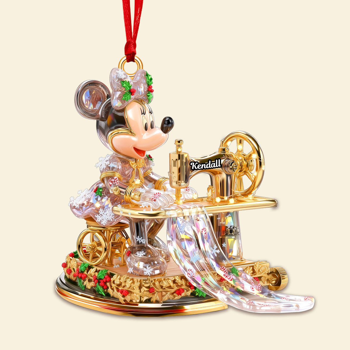 Gemstones Sewing Christmas Ornament Personalized Gifts For Sewing Lovers 02TGMG030925-Homacus