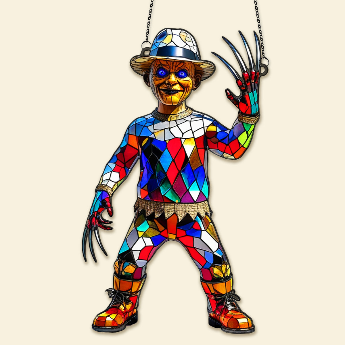 Horror Movie Halloween Suncatcher Ornament - Personalized Gifts For Halloween 01TGMG230825-Homacus