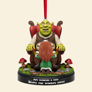 Personalized Gifts For Christmas, Naughty Couple Acrylic Ornament 02tomg270925-Homacus