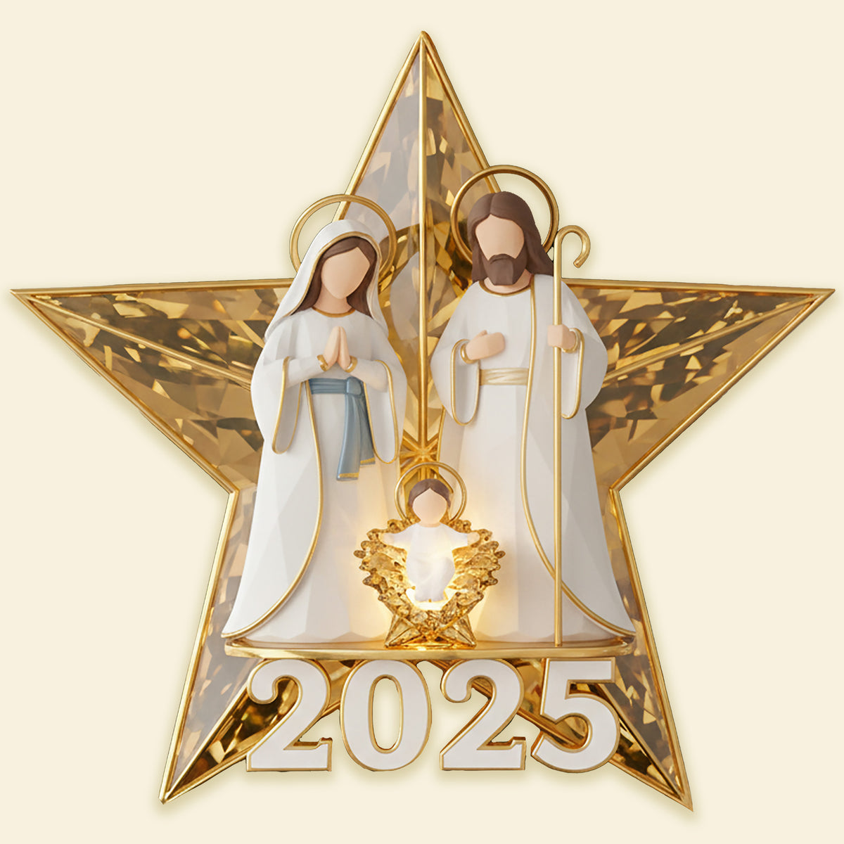 The Nativity Gifts For Christmas Acrylic Christmas Tree Topper 05pgmg211125-Homacus