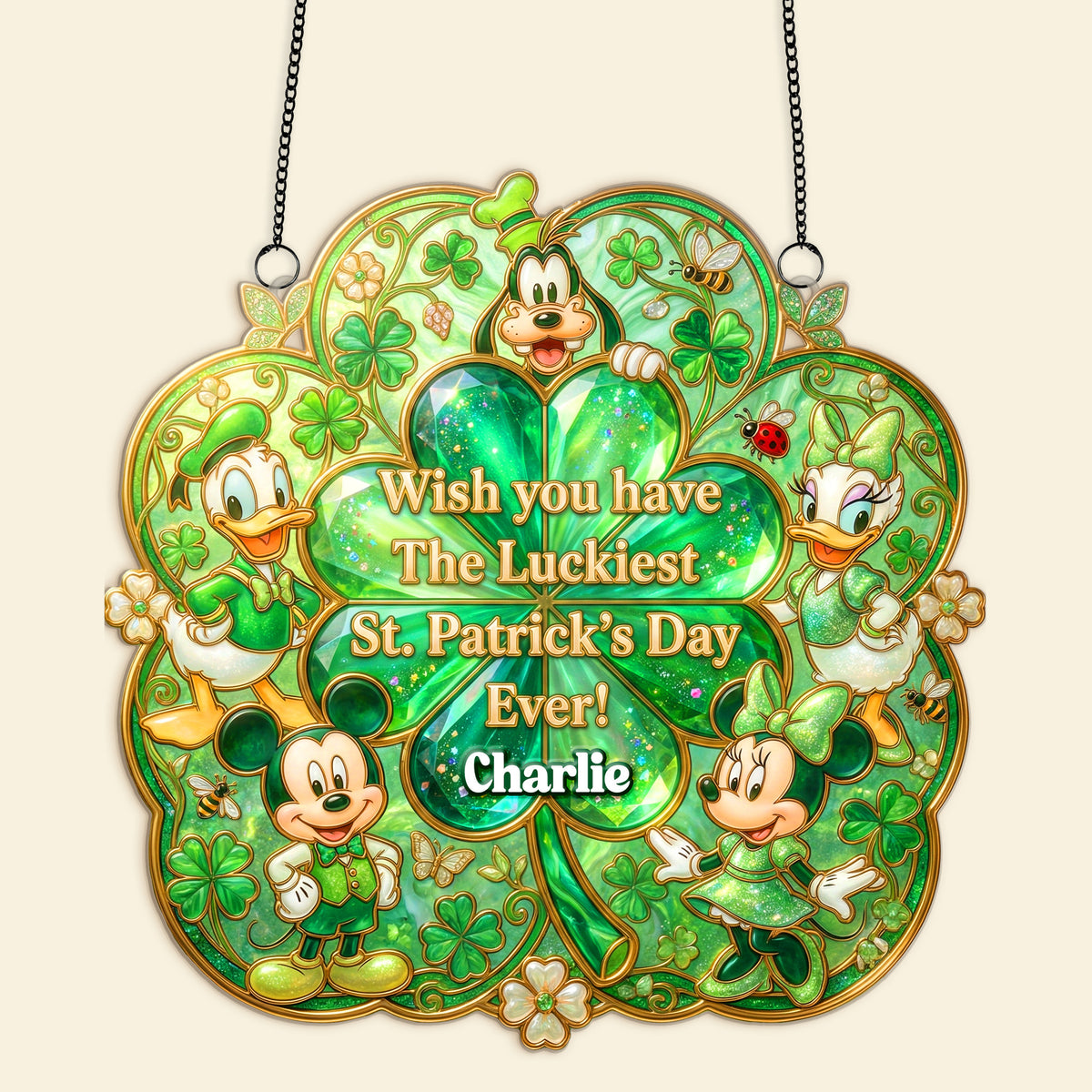 Patrick's Day Suncatcher Ornament - Personalized Gifts For Friends 02pamg130226-Homacus