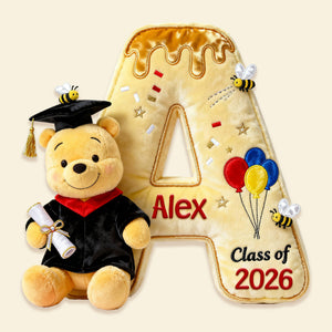 Graduation Character Initial Letter Pillow - Personalized Gift For Graduation 02NAMG111225-Homacus