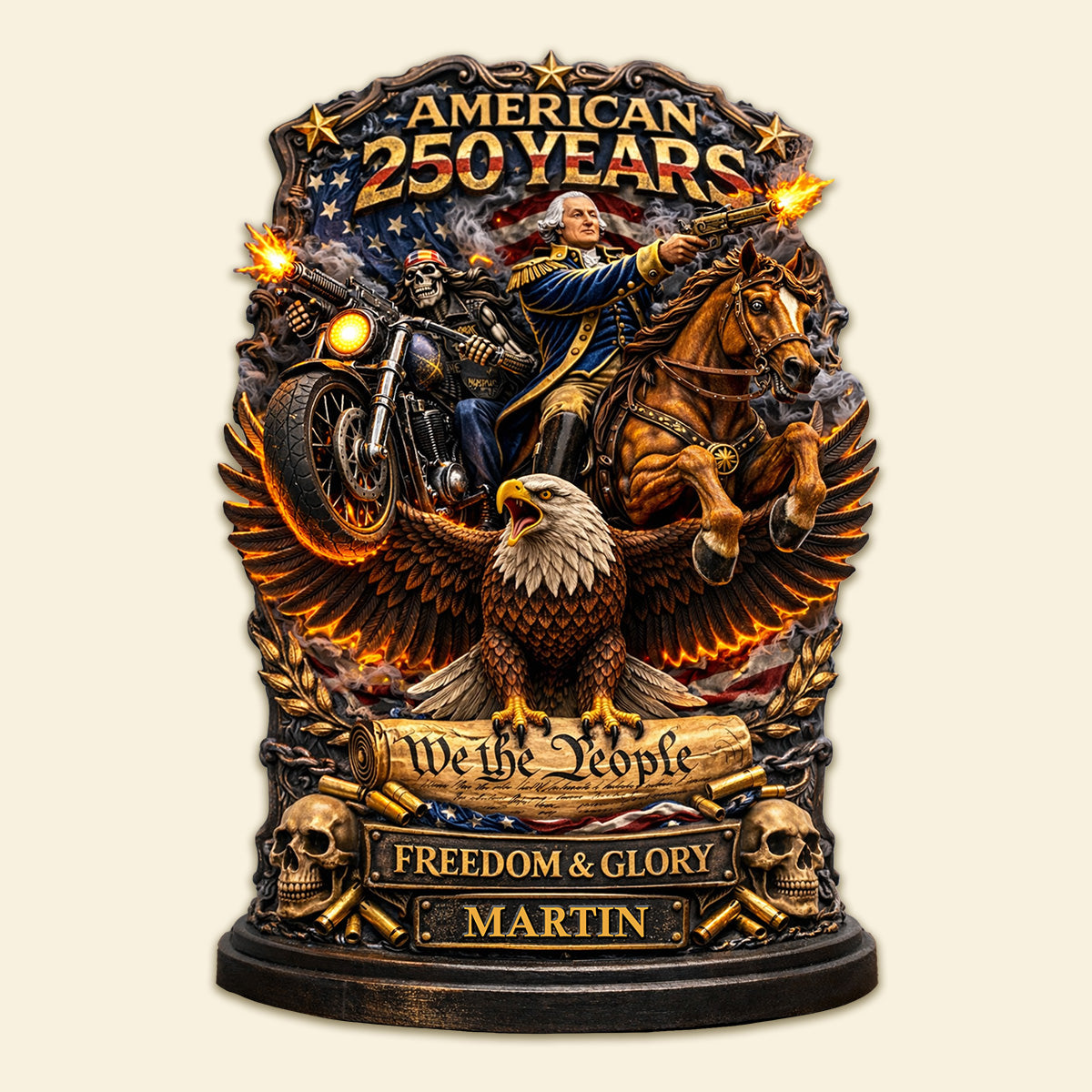 250 Years Anniversary Acrylic Plaque - Personalized Gifts For Veteran Plaque 01TYMG050326-Homacus