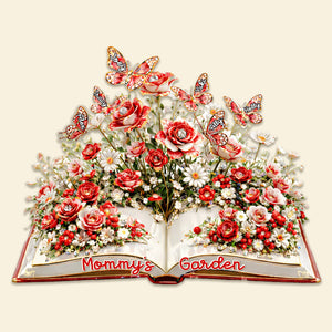 Blooming Garden Book Acrylic Plaque - Personalized Gifts For Mom 03OHMG050226-Homacus