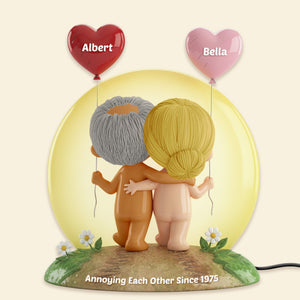 Funny Old Couple Light Box - Personalized Anniversary Gift For Couples 01NAMG041225-Homacus