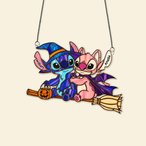 Halloween Couple Suncatcher - Personalized Gifts For Couple 01pgmg050825-Homacus