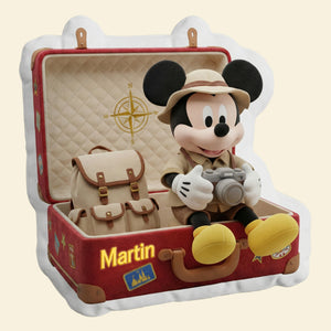 Travel Suitcase Shape Pillow - Personalized Gifts 07pamg111125-Homacus