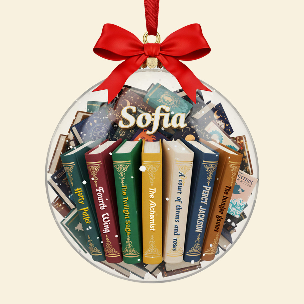 Bookmas Acrylic Ornament, Personalized Gifts For Book Lovers 09hymg151125-Homacus