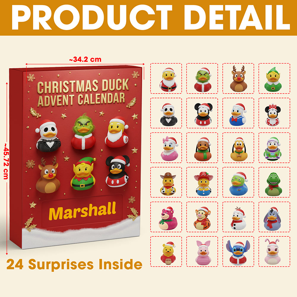 Personalized Gifts For Duck Lovers Christmas Advent Calendar Blind Box 01kimg111125-Homacus