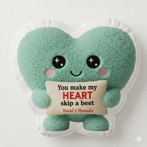 Valentine Couple Heart Shape Pillow - Personalized Gifts For Couple 02hymg241125-Homacus