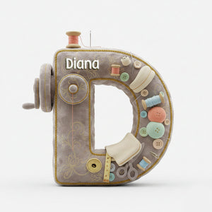 Sewing Alphabet Custom Shape Pillow - Personalized Gifts For Sewers 05ohmg041225-Homacus