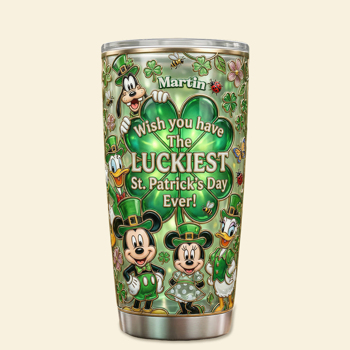 Lucky Clover Party Tumbler - Personalized Gifts For Friends 01pamg120226-Homacus