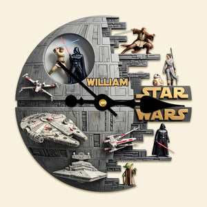 Universe Hanging Wall Clock Personalized Gifts 01KIMG240126-Homacus