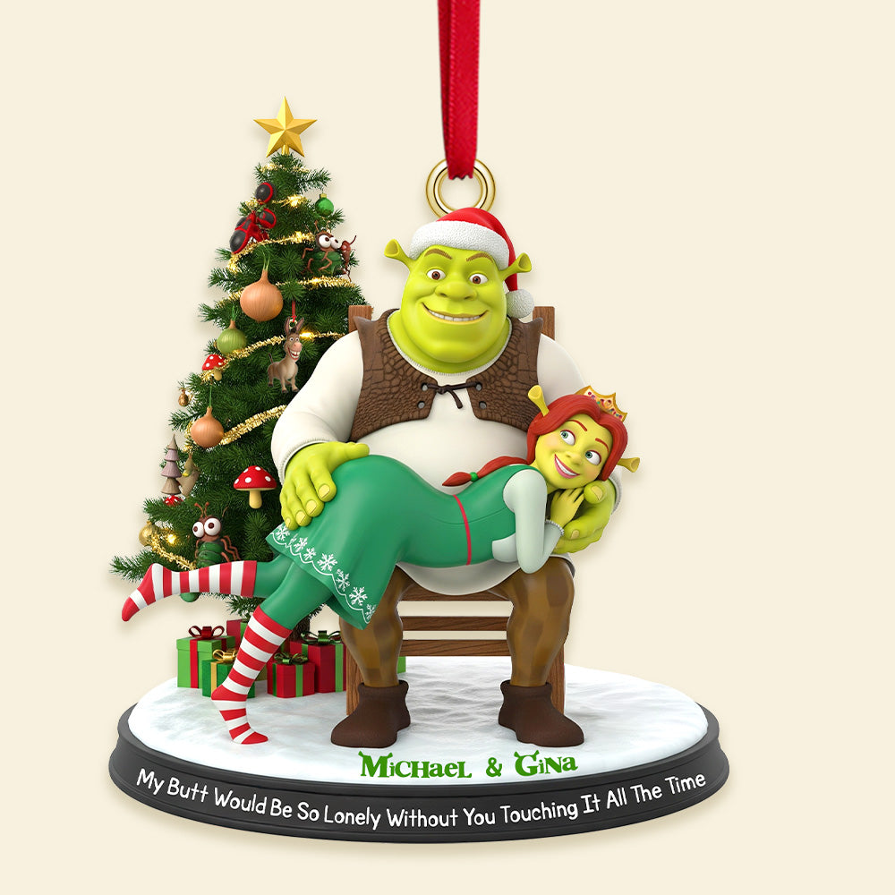 Alien Couple - Personalized Christmas Gifts For Couple Ornament 04NAMG090925-Homacus