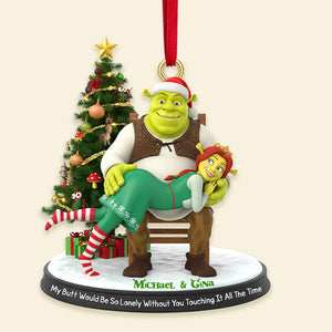 Ogre Couple Ornament - Personalized Gifts For Couple Christmas Ornament 04NAMG090925-Homacus