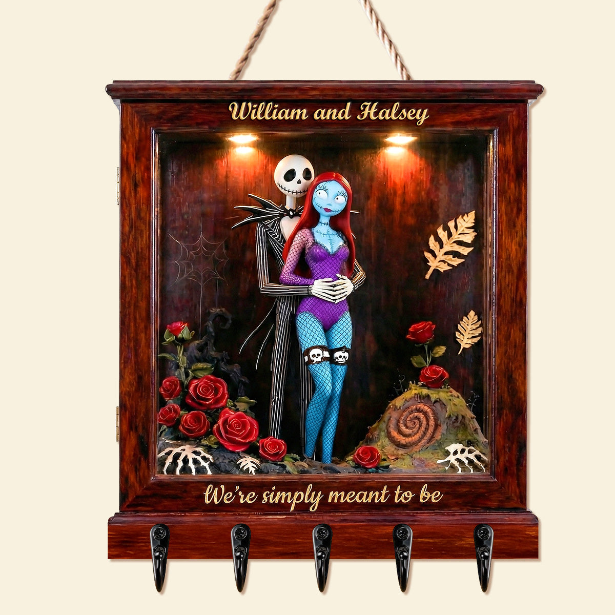 Meant To Be Couple Acrylic Key Hanger - Personalized Gifts For Couple 04tgmg231225-Homacus